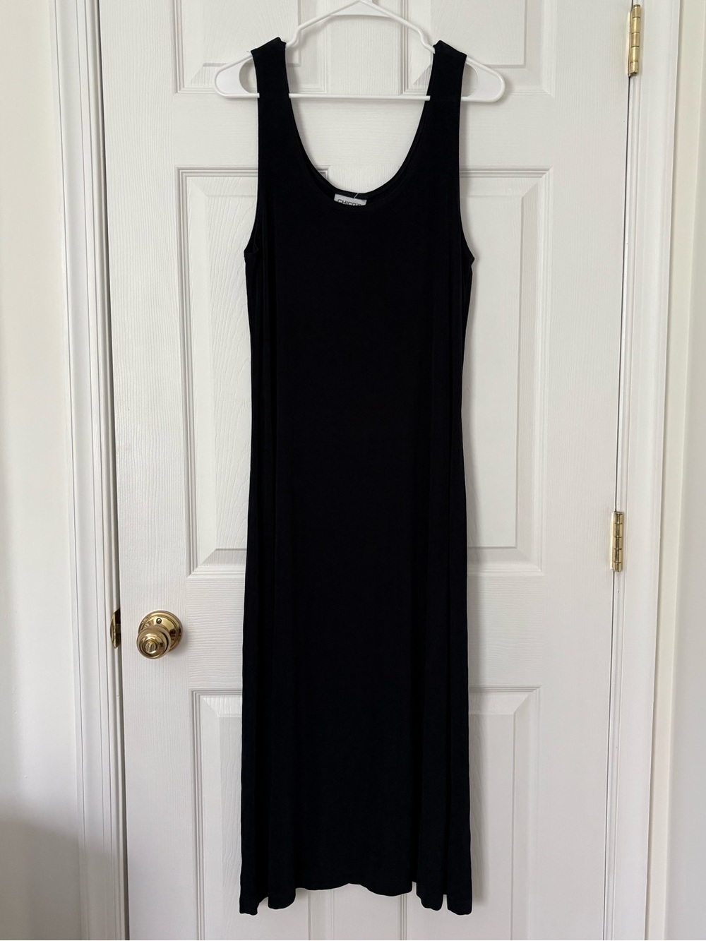 Chico's Black Scoop-Neck Sleeveless Maxi Dress - Picture 1 of 3